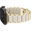 Anne Klein Silicone Fashion Bracelet for Apple Watch, Secure, Adjustable, Apple Watch Replacement Band, Fits Most Wrists(Off-White)
