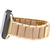 Anne Klein Silicone Fashion Bracelet for Apple Watch, Secure, Adjustable, Apple Watch Replacement Band, Fits Most Wrists(Taupe/Gold)