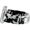 Anne Klein Women’s Acetate Fashion Band for Apple Watch Secure, Adjustable, Apple Watch Band Replacement, Fits Most Wrists(Black/White)