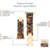 Anne Klein Women’s Acetate Fashion Band for Apple Watch Secure, Adjustable, Apple Watch Band Replacement, Fits Most Wrists(Brown)