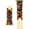 Anne Klein Women’s Acetate Fashion Band for Apple Watch Secure, Adjustable, Apple Watch Band Replacement, Fits Most Wrists(Brown)
