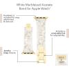 Anne Klein Women’s Acetate Fashion Band for Apple Watch Secure, Adjustable, Apple Watch Band Replacement, Fits Most Wrists(Off White)