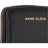 Anne Klein Womens Ak Small Curved Wallet(Black)
