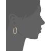 Anne Klein Women’s Pierced Earrings Pave Tubular Hoop, Gold