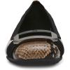 Anne Klein Women’s Uplift Ballet Flat(Black White/Snake)