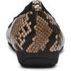 Anne Klein Women’s Uplift Ballet Flat(Black White/Snake)