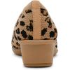 Anne Klein Women’s Wisher Wedge Pump(Leopard Knit)