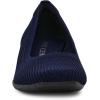 Anne Klein Women’s Wisher Wedge Pump(Navy Knit)