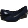 Anne Klein Women’s Wisher Wedge Pump(Navy Multi Fabric)