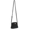 Anne Klein womens Anne Klein Dome Crossbody With Detachable Card Case(Black)