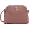 Anne Klein womens Anne Klein Dome Crossbody With Detachable Card Case(Mauve Mist)