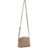 Anne Klein womens Anne Klein Dome Crossbody With Detachable Card Case(Truffle)