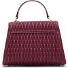 Anne Klein womens Anne Klein Medium Ruched Flap Crossbody(Cherry Lacquer)