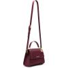 Anne Klein womens Anne Klein Medium Ruched Flap Crossbody(Cherry Lacquer)