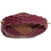 Anne Klein womens Anne Klein Rounded Mini Ruched Crossbody(Cherry Lacquer)