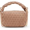 Anne Klein womens Anne Klein Rounded Mini Ruched Crossbody(Mink)