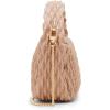 Anne Klein womens Anne Klein Rounded Mini Ruched Crossbody(Mink)