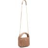 Anne Klein womens Anne Klein Rounded Mini Ruched Crossbody(Mink)