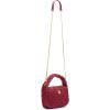 Anne Klein womens Anne Klein Rounded Mini Ruched Crossbody(Passion Pink)