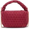 Anne Klein womens Anne Klein Rounded Mini Ruched Crossbody(Passion Pink)