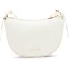 Anne Klein womens Anne Klein Sculpted Buckle Half Moon Crossbody(Anne White)