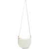 Anne Klein womens Anne Klein Sculpted Buckle Half Moon Crossbody(Anne White)