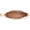 Anne Klein womens Anne Klein Sculpted Buckle Half Moon Crossbody(Anne White)
