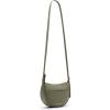 Anne Klein womens Anne Klein Sculpted Buckle Half Moon Crossbody(Olive)
