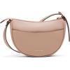 Anne Klein womens Anne Klein Sculpted Buckle Half Moon Crossbody(Timeless Taupe)