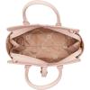 Anne Klein womens Anne Klein Sculpted Buckle Satchel With Convertible Strap(Rosewater)