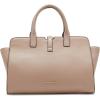 Anne Klein womens Anne Klein Sculpted Buckle Satchel With Convertible Strap(Timeless Taupe)