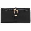 Anne Klein AK 2 piece gift set with sculpted buckle wallet(Black)