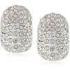 Anne Klein Clip Top Hoop Earrings(Silver)
