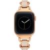 Anne Klein Fashion Chain Bracelet for Apple Watch, Secure, Adjustable, Apple Watch Replacement Band, Fits Most Wrists(Blush and Rose Gold)