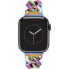 Anne Klein Fashion Chain Bracelet for Apple Watch, Secure, Adjustable, Apple Watch Replacement Band, Fits Most Wrists(Iridescent Rainbow)