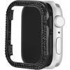 Anne Klein Premium Crystal Bumper, Compatible with Apple Watch, Seamless Fit, Easy Installation, Bumper for Apple Watch(Black With Crystals)