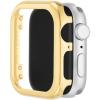 Anne Klein Premium Crystal Bumper, Compatible with Apple Watch, Seamless Fit, Easy Installation, Bumper for Apple Watch(Gold)
