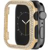 Anne Klein Premium Crystal Bumper, Compatible with Apple Watch, Seamless Fit, Easy Installation, Bumper for Apple Watch(Gold-Tone)