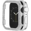 Anne Klein Premium Crystal Bumper, Compatible with Apple Watch, Seamless Fit, Easy Installation, Bumper for Apple Watch(Silver-Tone)