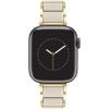 Anne Klein Silicone Fashion Bracelet for Apple Watch, Secure, Adjustable, Apple Watch Replacement Band, Fits Most Wrists(Off-White)