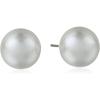 Anne Klein Small Twisted Stud Earrings(Pearl)