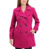 Anne Klein Women’s Classic Double Breasted Wool Coat(Orchid)