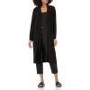 Anne Klein Women’s Duster Cardigan W/Pockets(Asphalt)