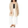 Anne Klein Womens Long Sleeve Monterey Cardigan(Latte)