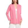 Anne Klein Womens Malibu Cardigan(Pink Dahlia)