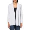 Anne Klein Womens Nappa Kissing Front Cardigan(Bright White)