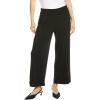 Anne Klein Womens Pull on Cropped Pallazo Pant(Anne Black)
