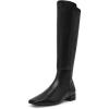 Anne Klein Women’s Rosina Mid Calf Boot(Black Smooth)