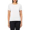 Anne Klein Womens Sequin Mesh W Triple Mesh Ss Banded Tee(Bright White)