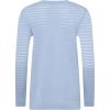 Anne Klein Womens Sheer Stripe Cardigan(Surf Blue)